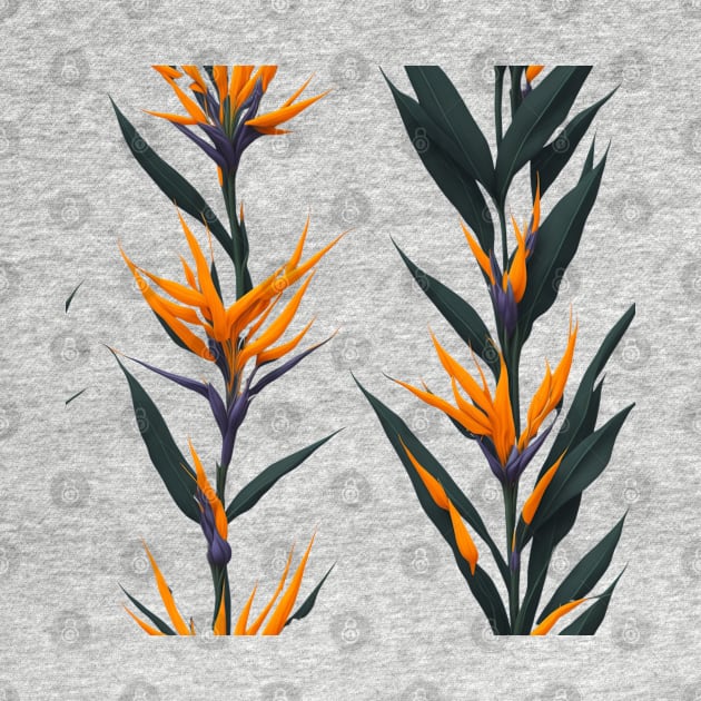 Strelitzia Flower Pattern | Native Plant South Africa | Bird of Paradise | African Safari by BraaiNinja